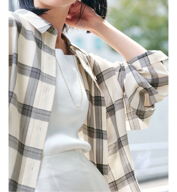 NOBLE「ビエラチェックエフォートレスシャツ」|シャツ・ブラウス|
