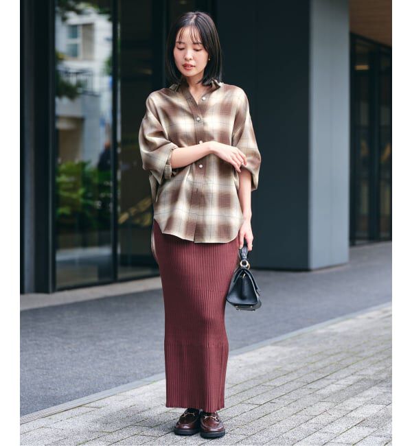 NOBLE「ビエラチェックエフォートレスシャツ」|シャツ・ブラウス|