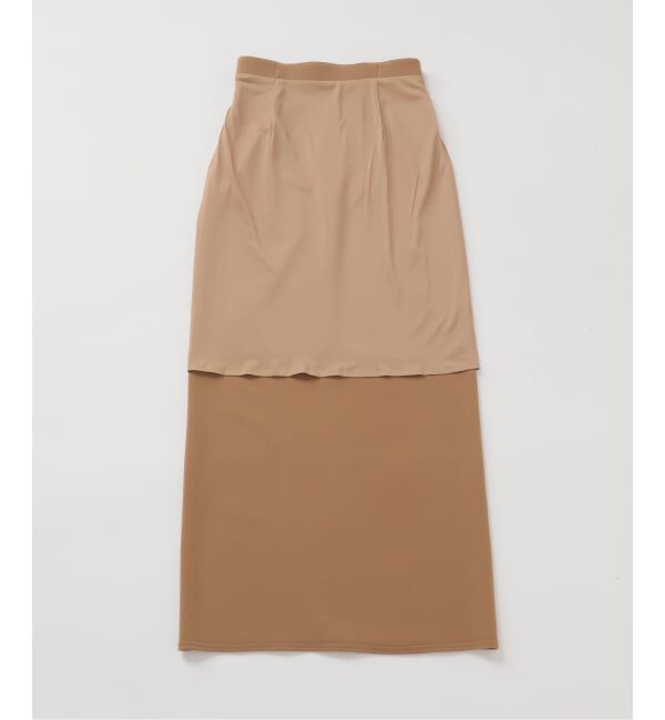 NOBLE「《追加》【洗える】コンフォートジャージーライクタイトスカート7」|スカート|