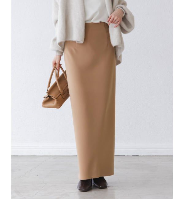 NOBLE「《追加》【洗える】コンフォートジャージーライクタイトスカート7」|スカート|