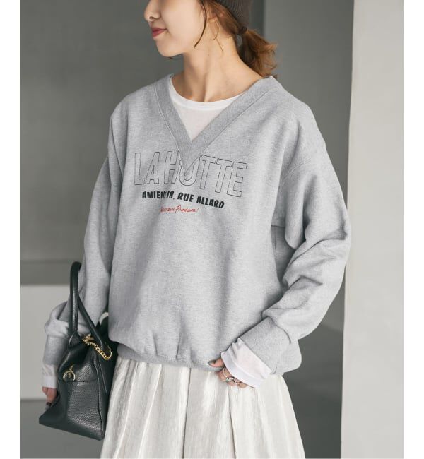 Spick and Span「《追加2》La Hutte / ラ ユット 別注Vネックスウェット*」|スウェット・ジャージ|