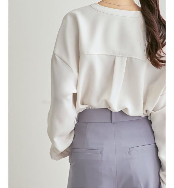 NOBLE「《追加・WEB限定カラー》ワークディテールドレープシャツ」|シャツ・ブラウス|