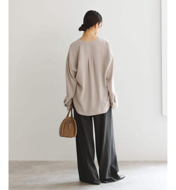 NOBLE「《追加・WEB限定カラー》ワークディテールドレープシャツ」|シャツ・ブラウス|