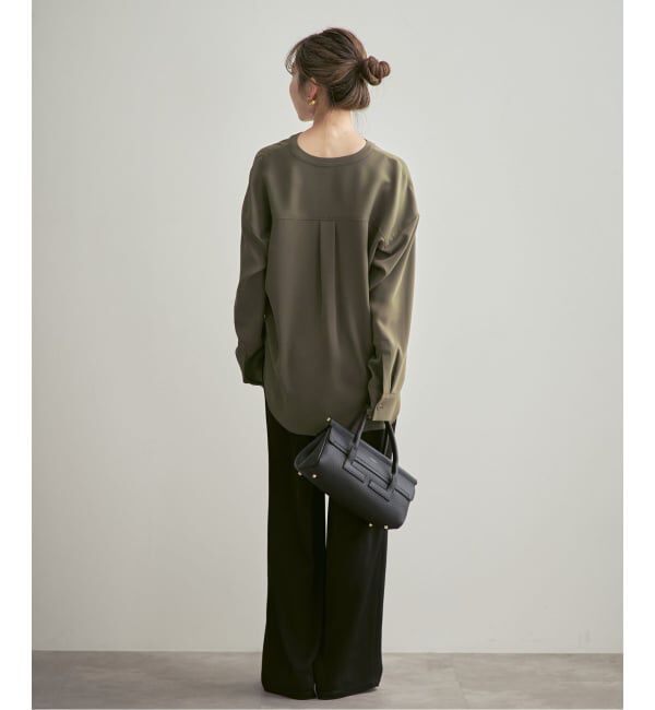 NOBLE「《追加・WEB限定カラー》ワークディテールドレープシャツ」|シャツ・ブラウス|