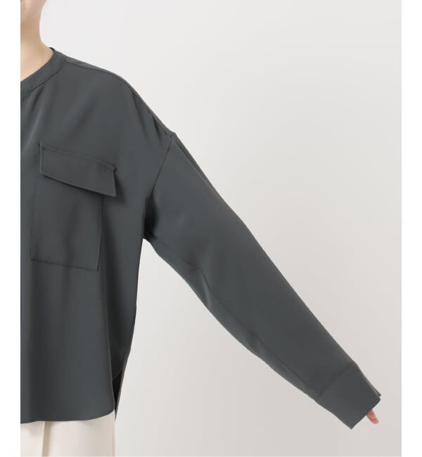 NOBLE「《追加・WEB限定カラー》ワークディテールドレープシャツ」|シャツ・ブラウス|