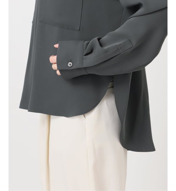 NOBLE「《追加・WEB限定カラー》ワークディテールドレープシャツ」|シャツ・ブラウス|