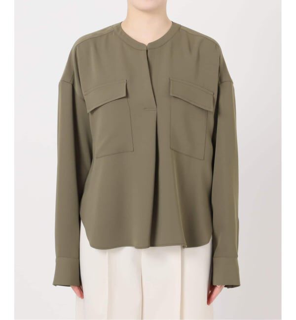NOBLE「《追加・WEB限定カラー》ワークディテールドレープシャツ」|シャツ・ブラウス|