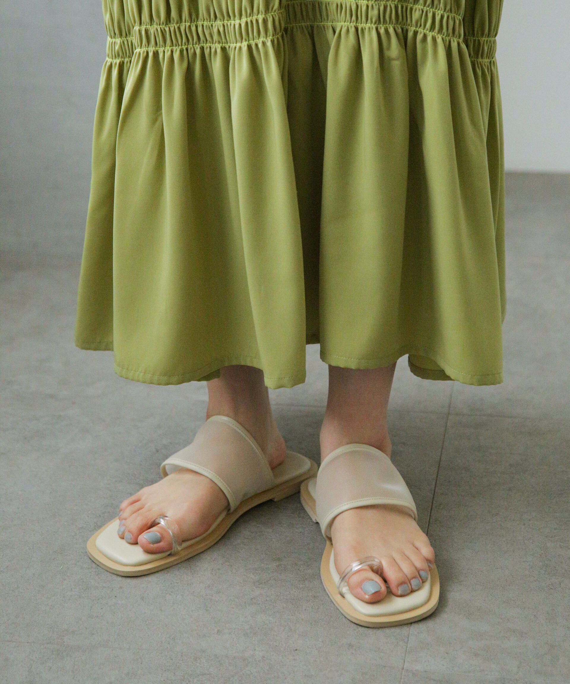 nano･universe「LB.04/メッシュコンビフラットサンダル」|サンダル|ライトベージ 1