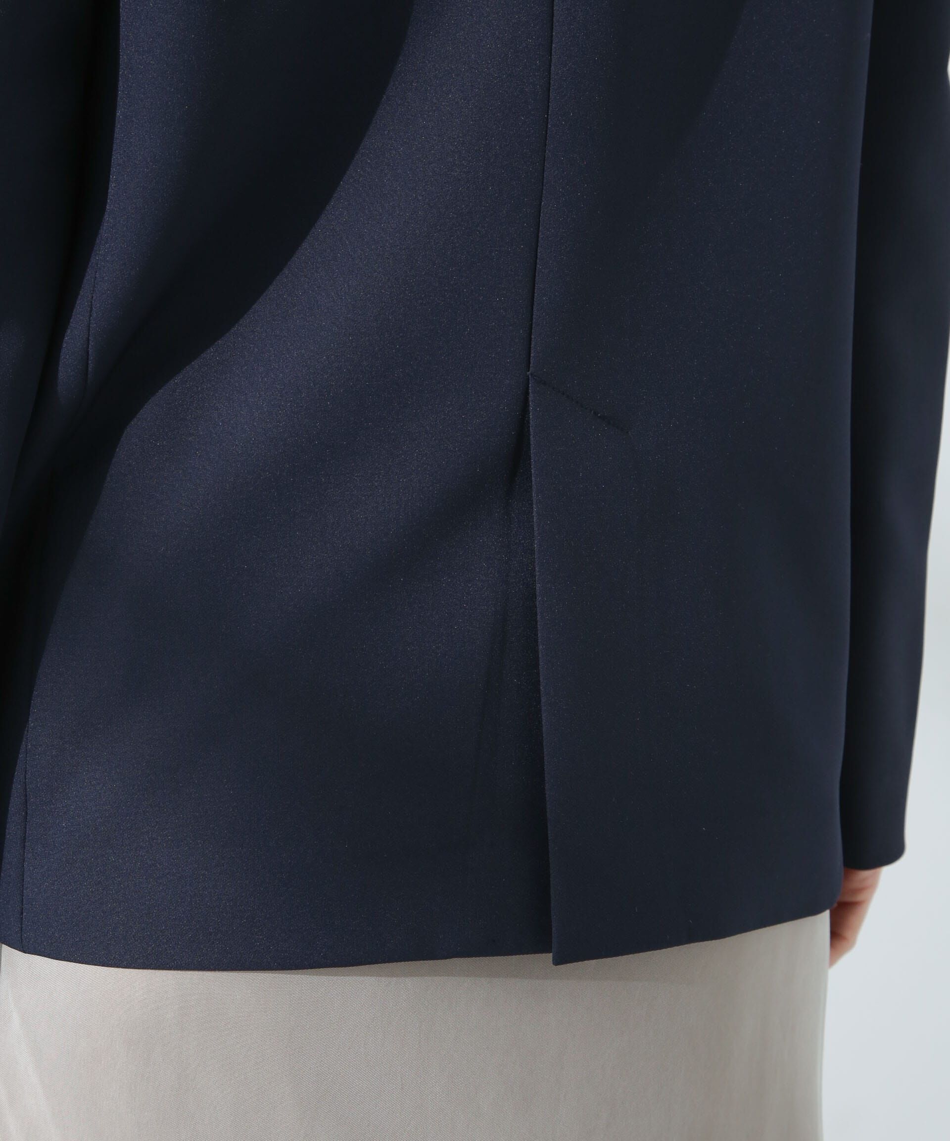 nano･universe「デイリーファンクション Vネックダブルジャケット(セットアップ可)」|テーラードジャケット|