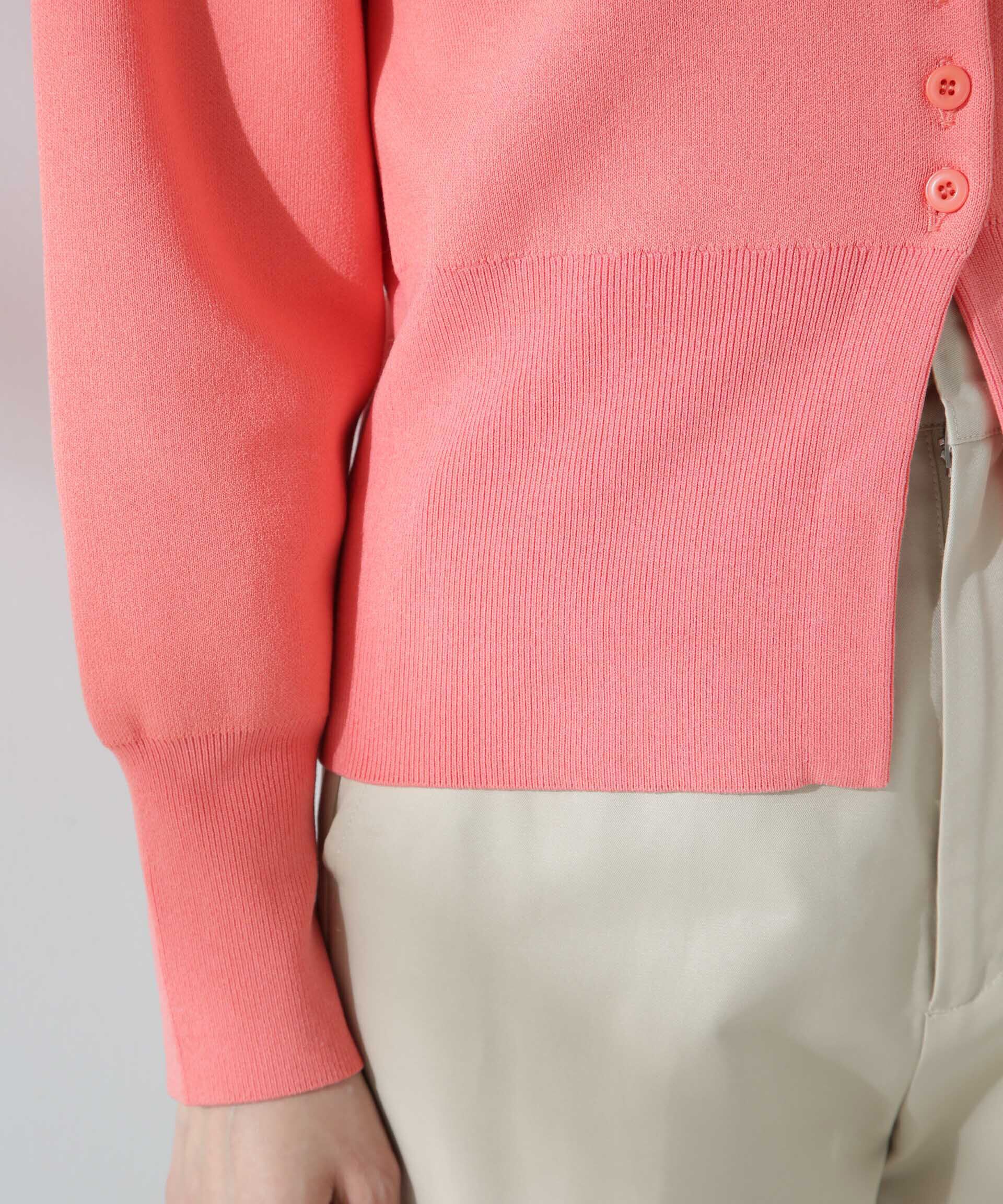 nano･universe「ダブルジャガードクルーネックニットカーディガン」|ニット・セーター|