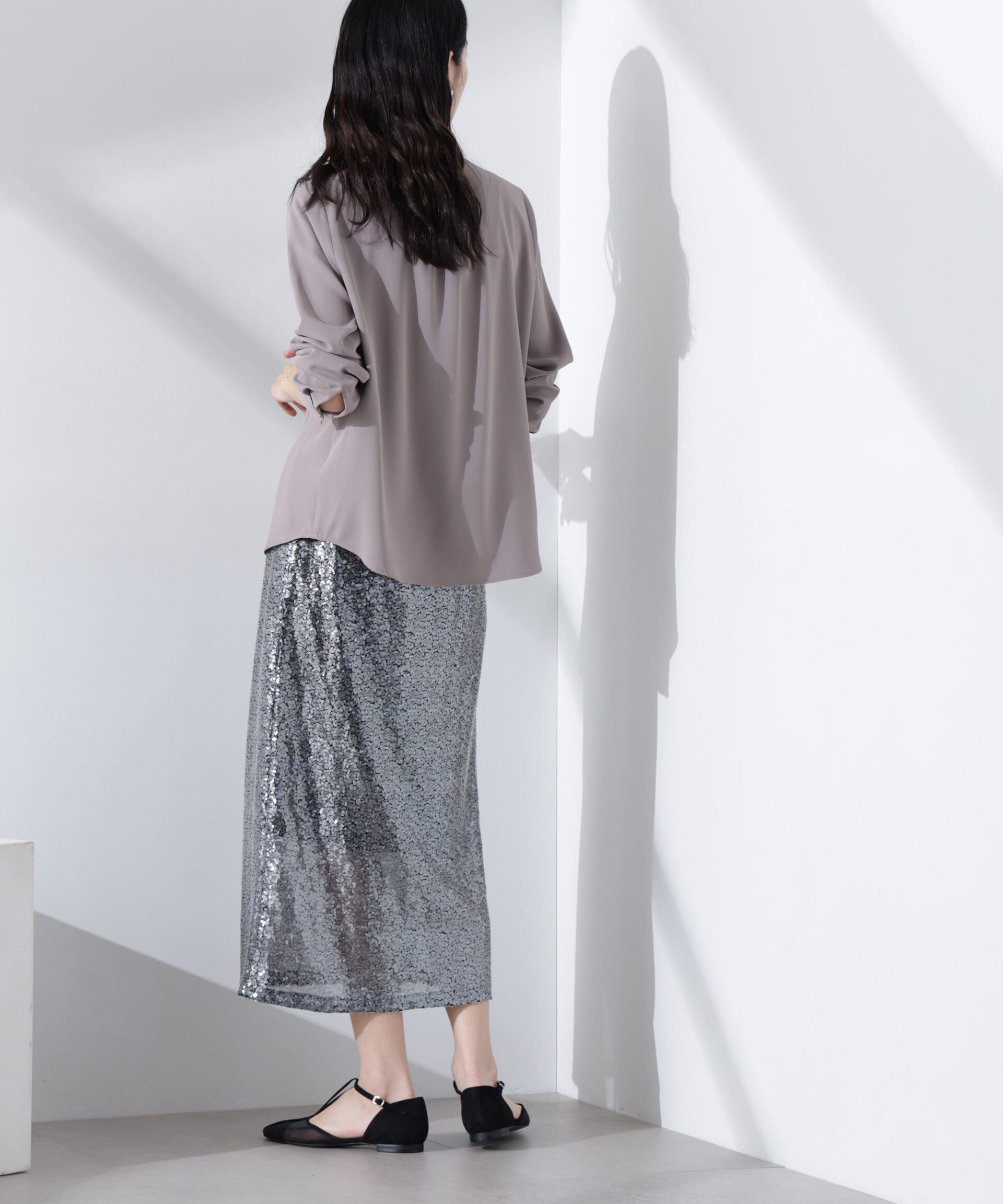 nano･universe「スタンドバイカラータックブラウス」|シャツ・ブラウス|