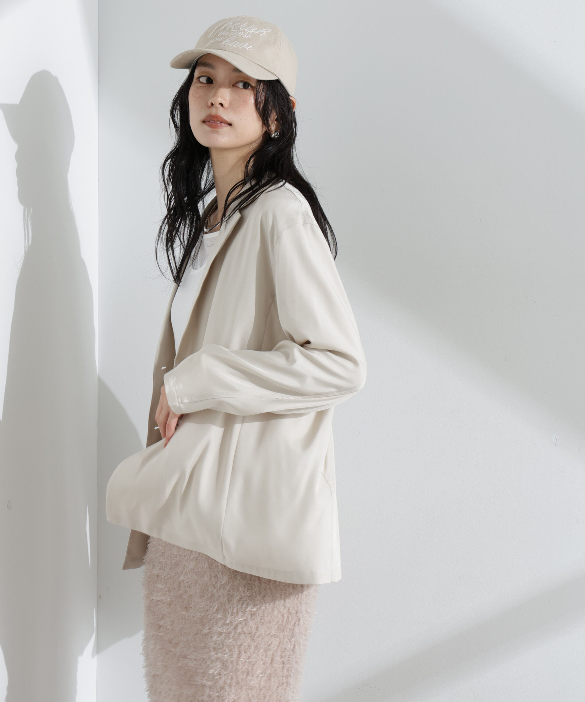 nano･universe「キュプラライトジャケット」|テーラードジャケット|