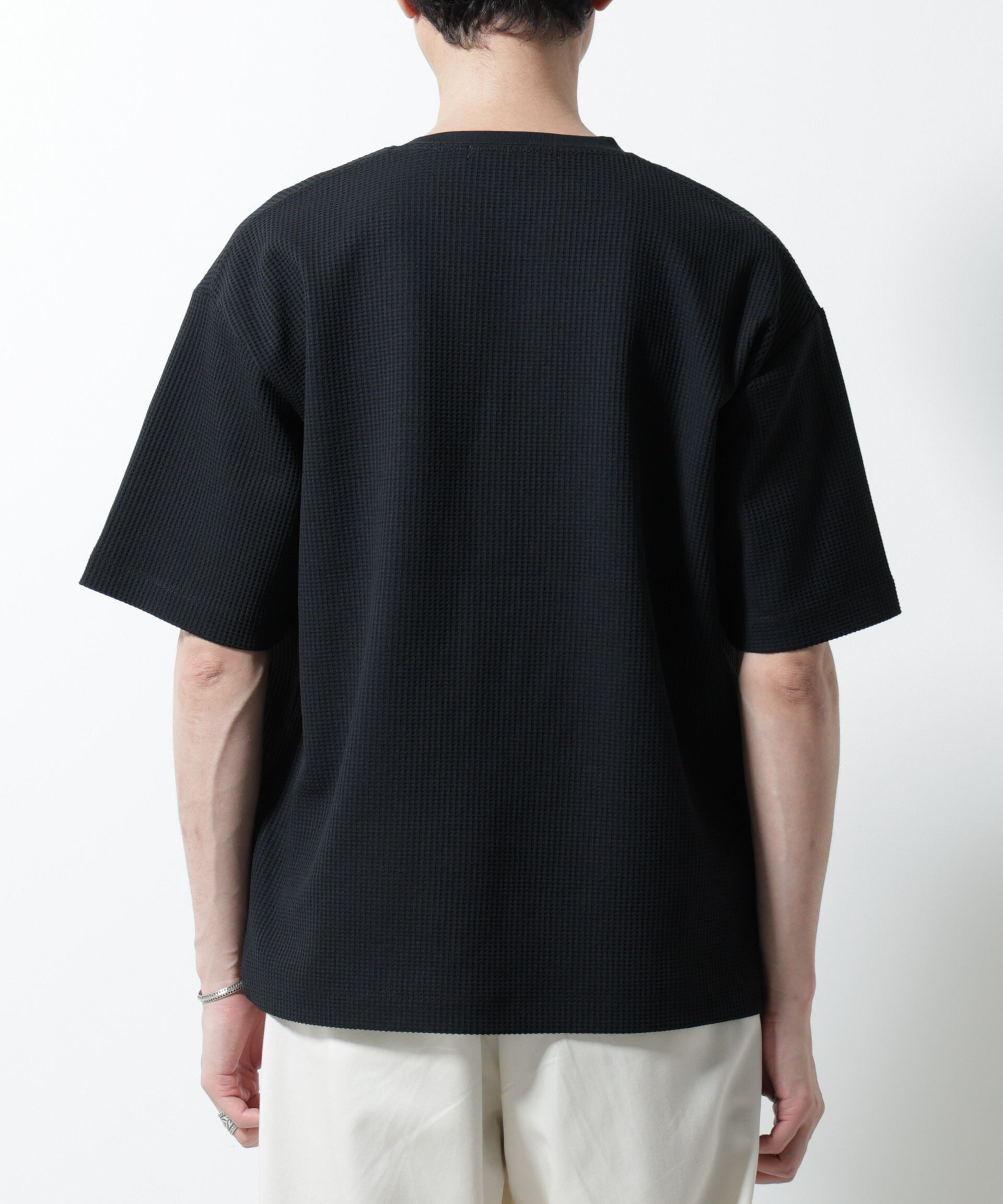 nano･universe「ドライソフトワッフルTシャツ 半袖」|Tシャツ・カットソー|