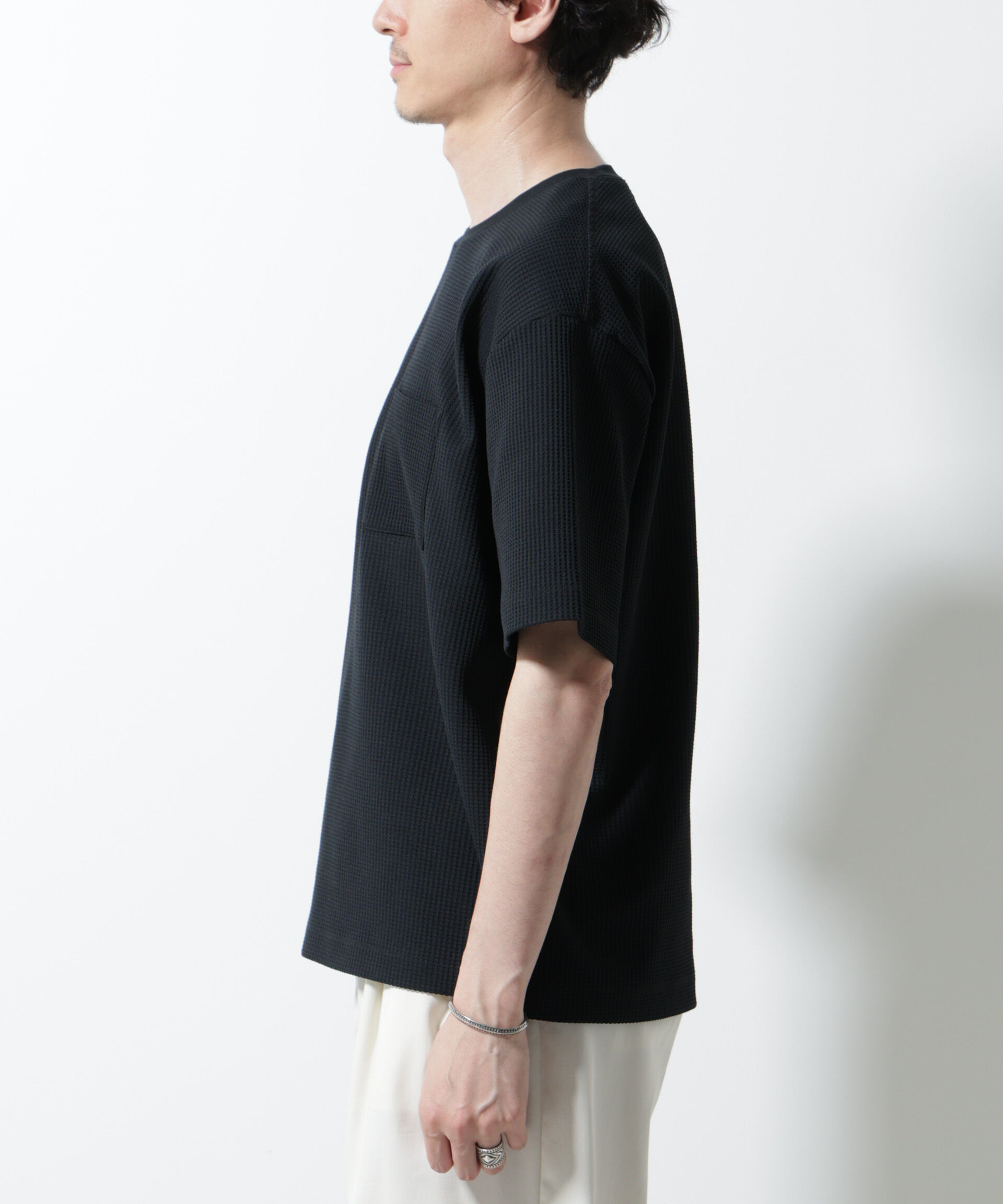 nano･universe「ドライソフトワッフルTシャツ 半袖」|Tシャツ・カットソー|