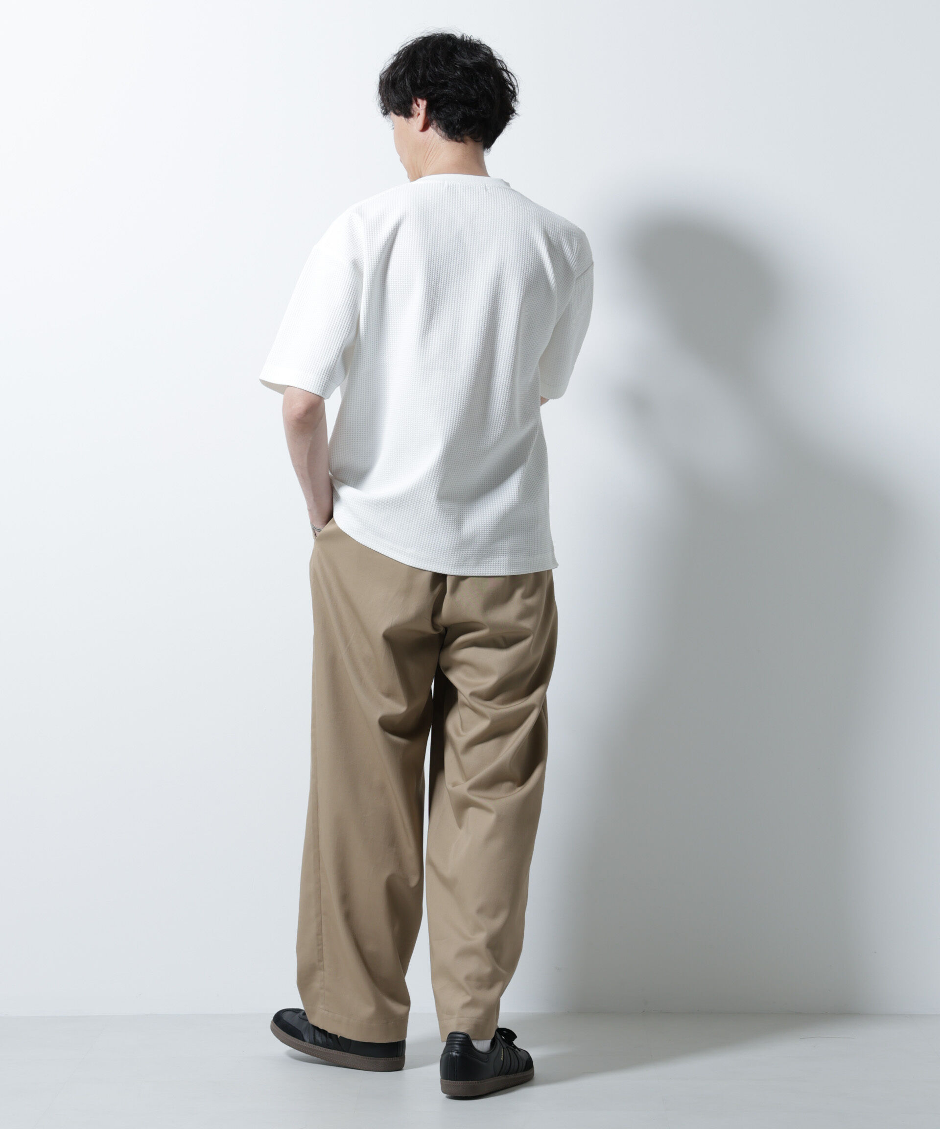 nano･universe「ドライソフトワッフルTシャツ 半袖」|Tシャツ・カットソー|