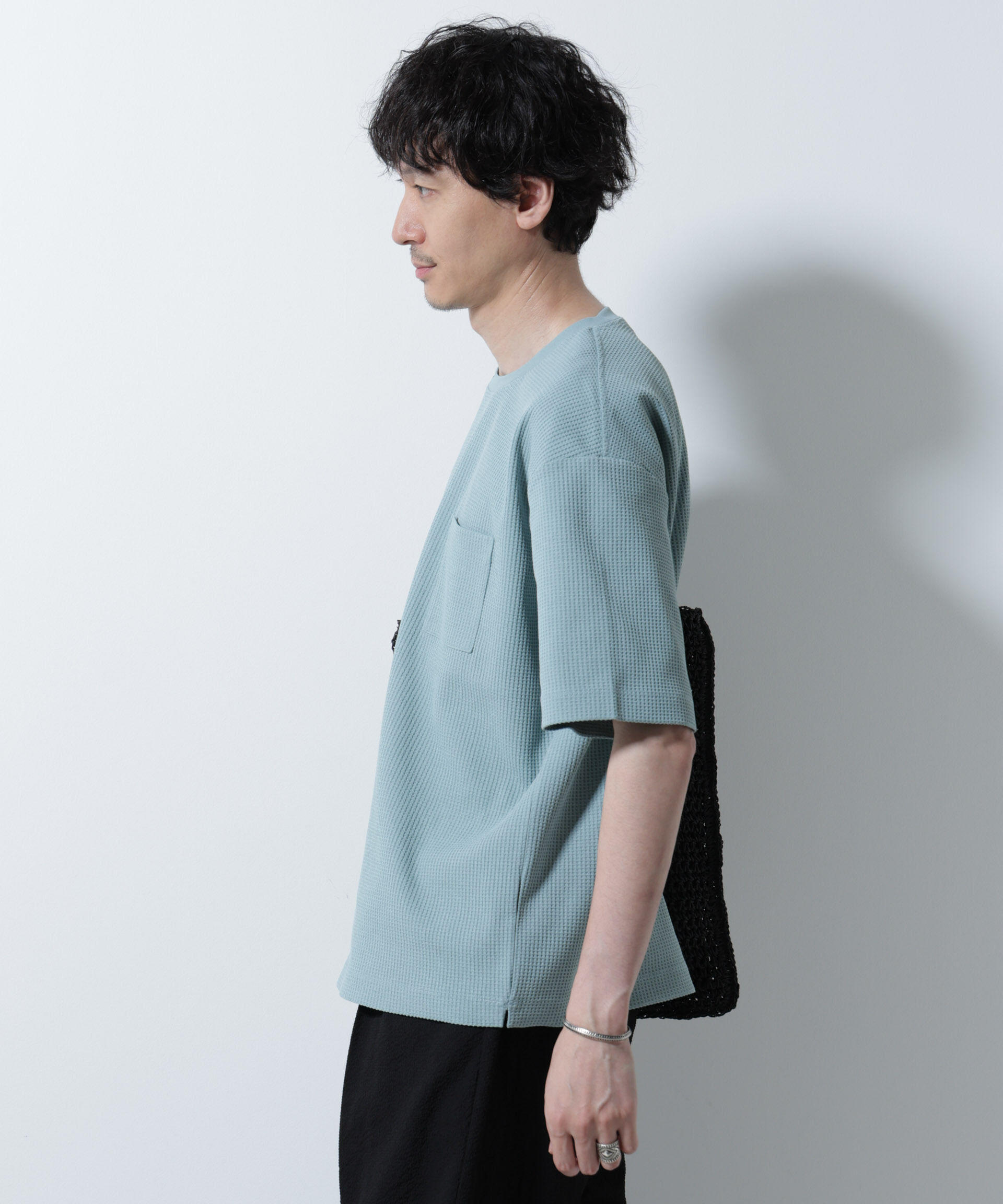 nano･universe「ドライソフトワッフルTシャツ 半袖」|Tシャツ・カットソー|