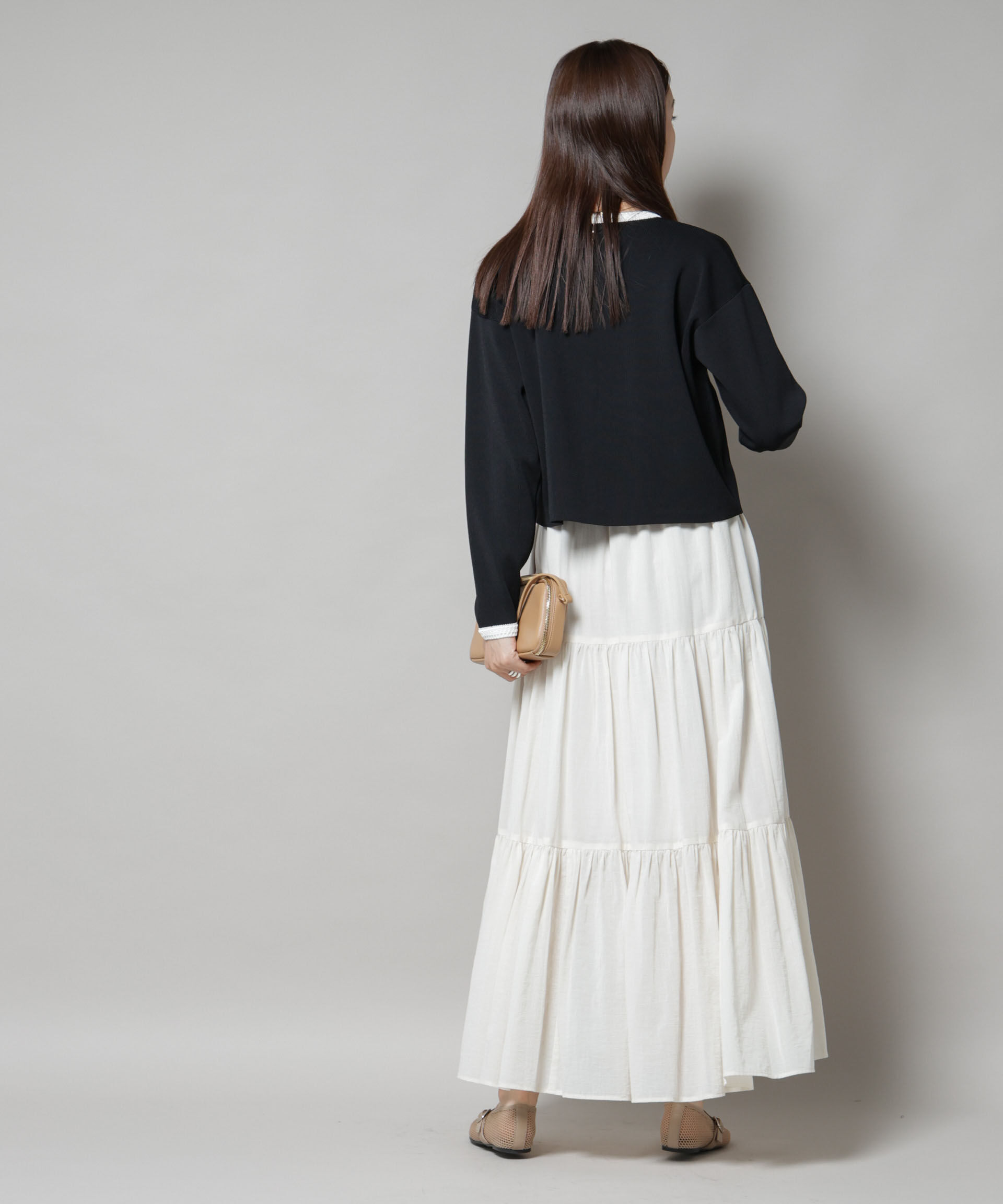 nano･universe「洗濯機洗可配色ジャケットカーディガン」|ニット・セーター|