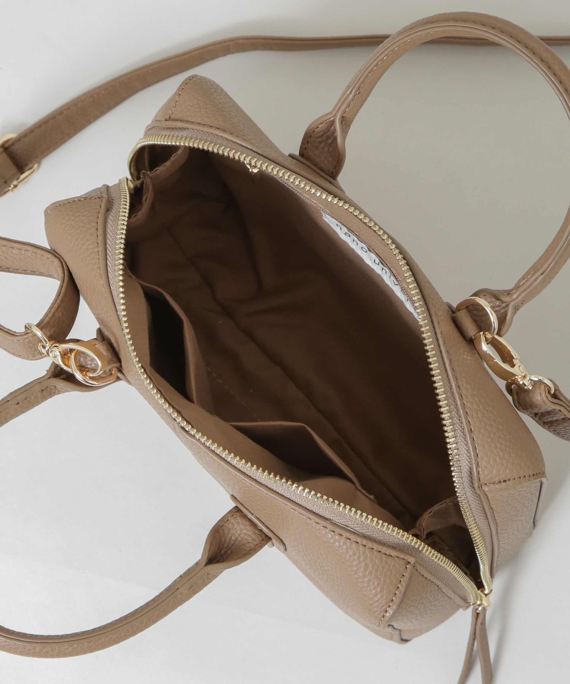 nano･universe「2wayショルダースクエアミニボストンバッグ」|ショルダー・メッセンジャー|