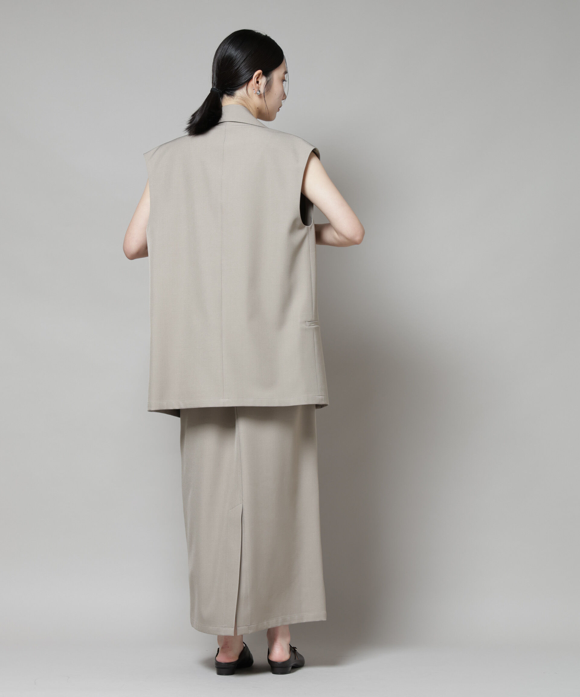 nano･universe「テーラードＷボタンミドルジレ(セットアップ可)」|テーラードジャケット|