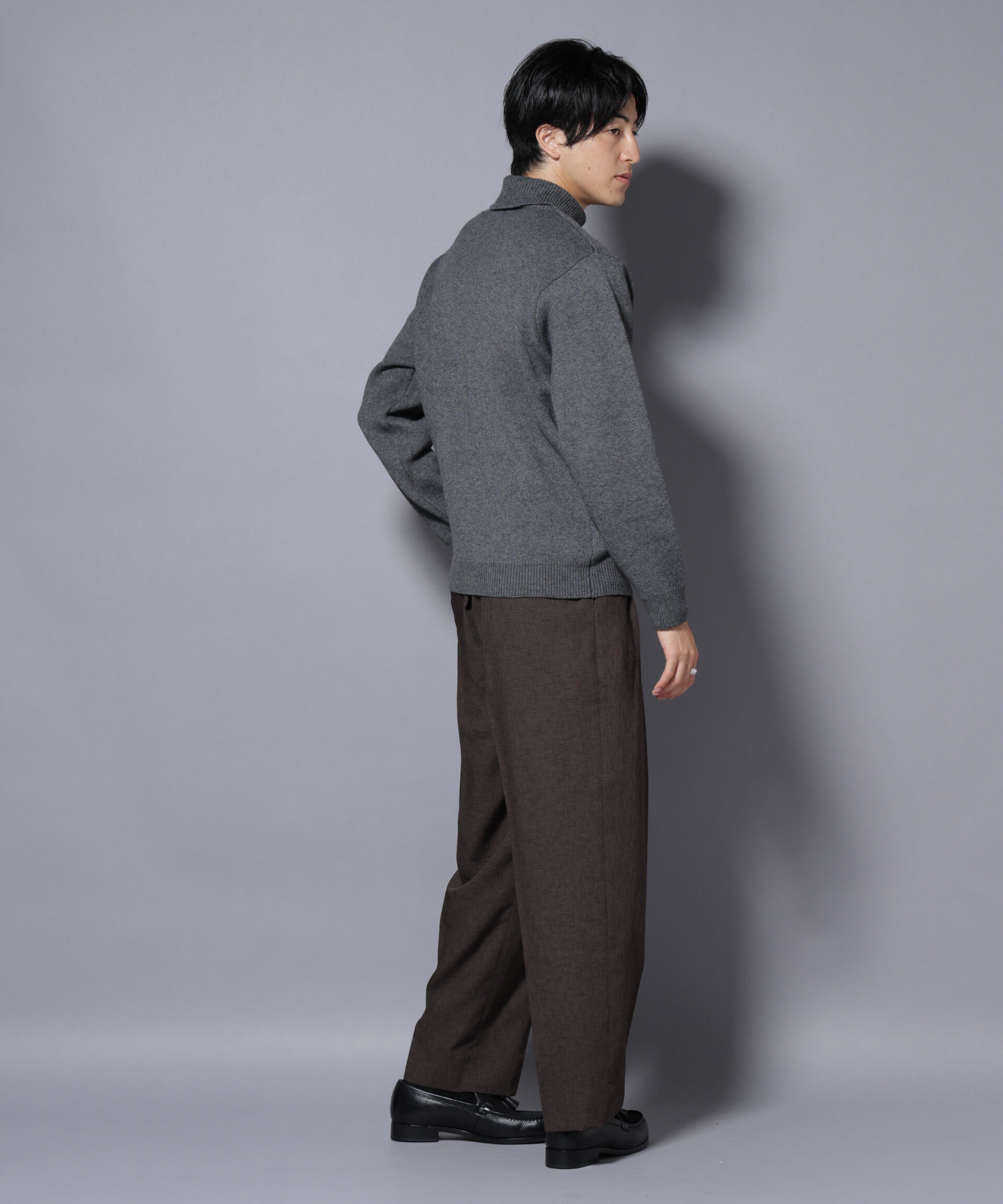 nano･universe「PBTストレッチタートルネックニット」|ニット・セーター|