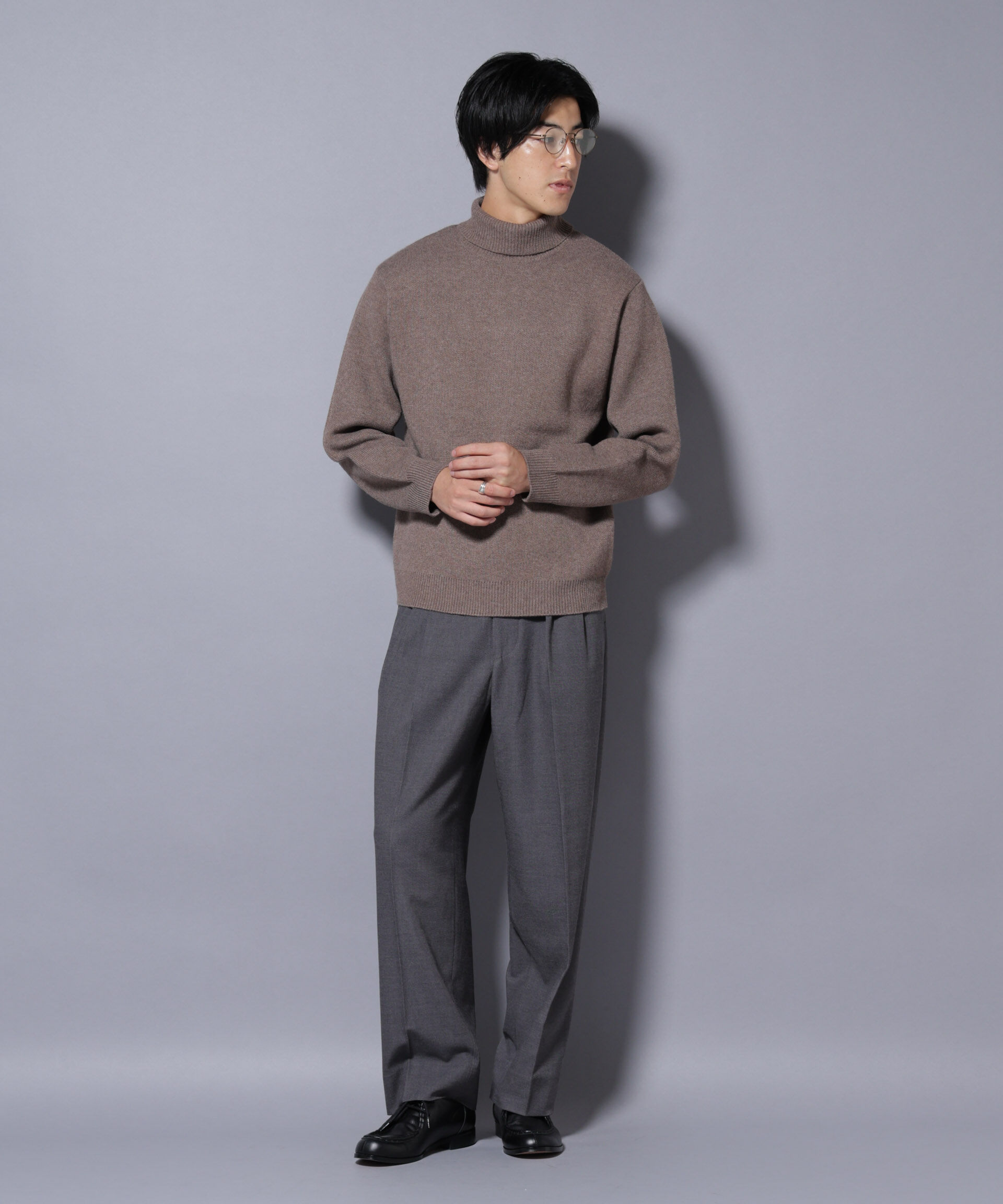 nano･universe「PBTストレッチタートルネックニット」|ニット・セーター|