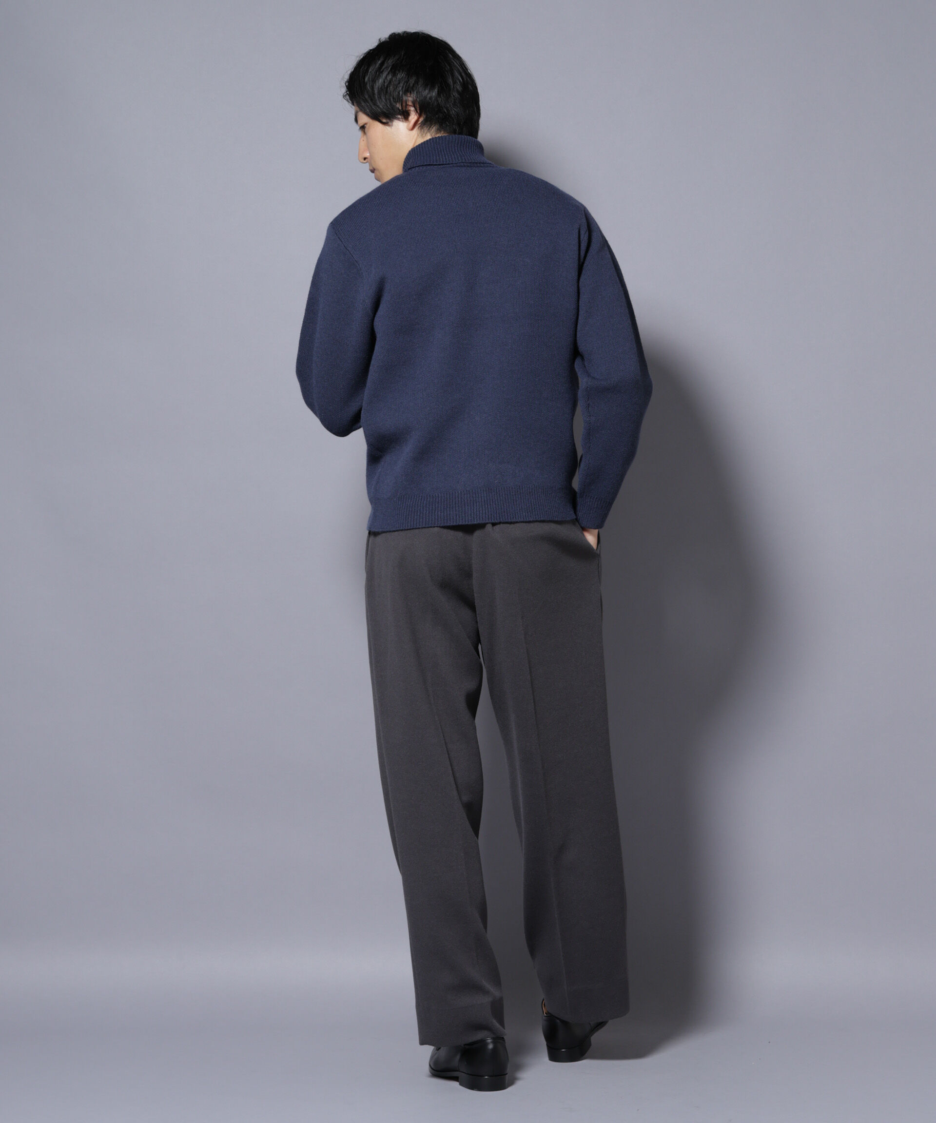 nano･universe「PBTストレッチタートルネックニット」|ニット・セーター|