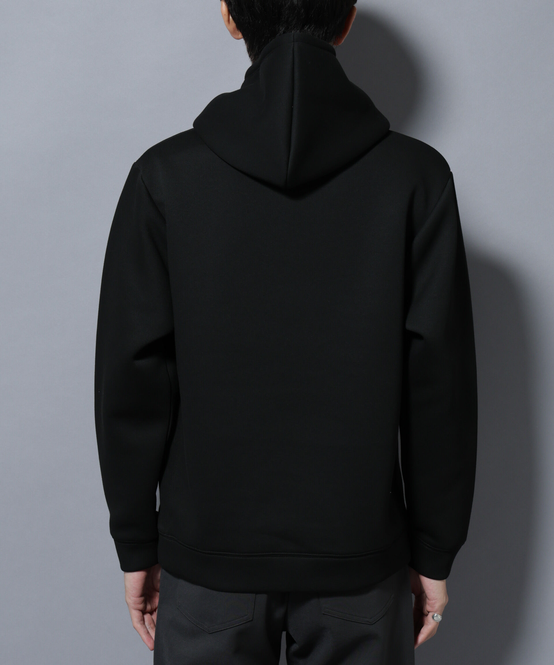 nano･universe「パネルダンボールフーディー 長袖(セットアップ可)」|Tシャツ・カットソー|