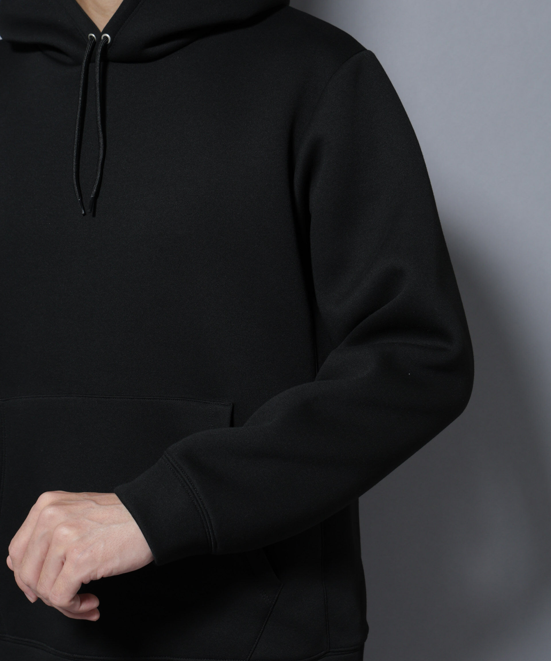 nano･universe「パネルダンボールフーディー 長袖(セットアップ可)」|Tシャツ・カットソー|