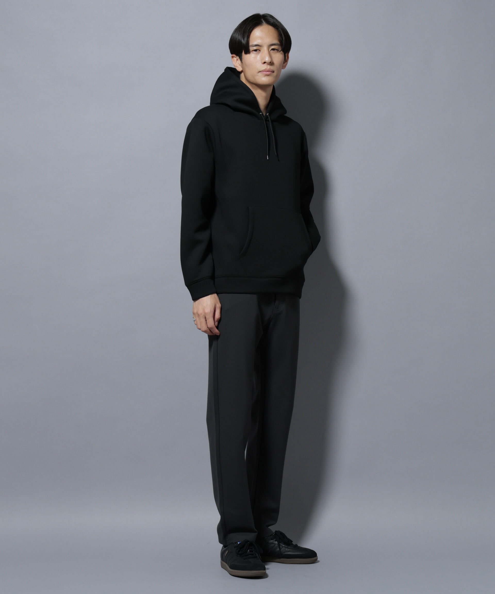 nano･universe「パネルダンボールフーディー 長袖(セットアップ可)」|Tシャツ・カットソー|