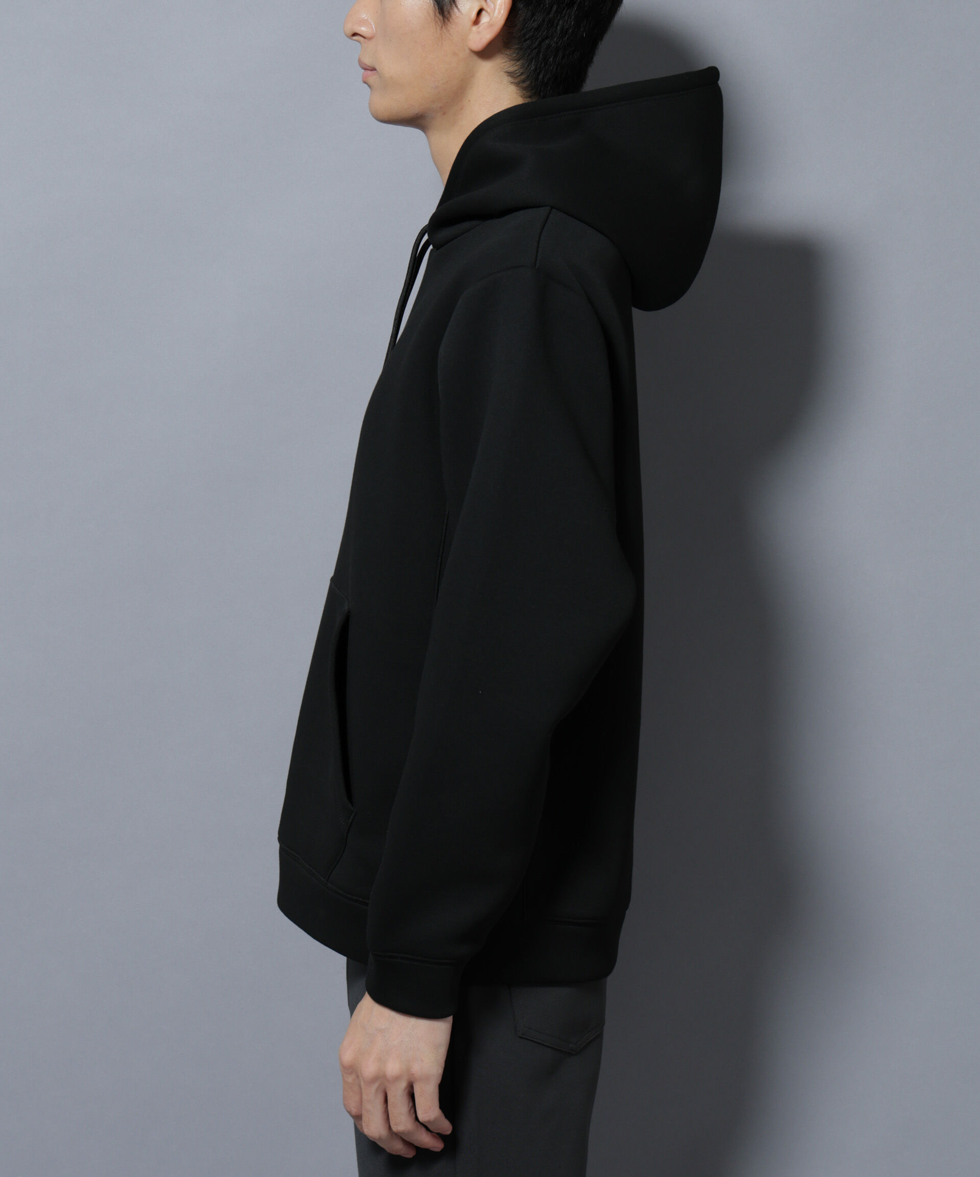 nano･universe「パネルダンボールフーディー 長袖(セットアップ可)」|Tシャツ・カットソー|