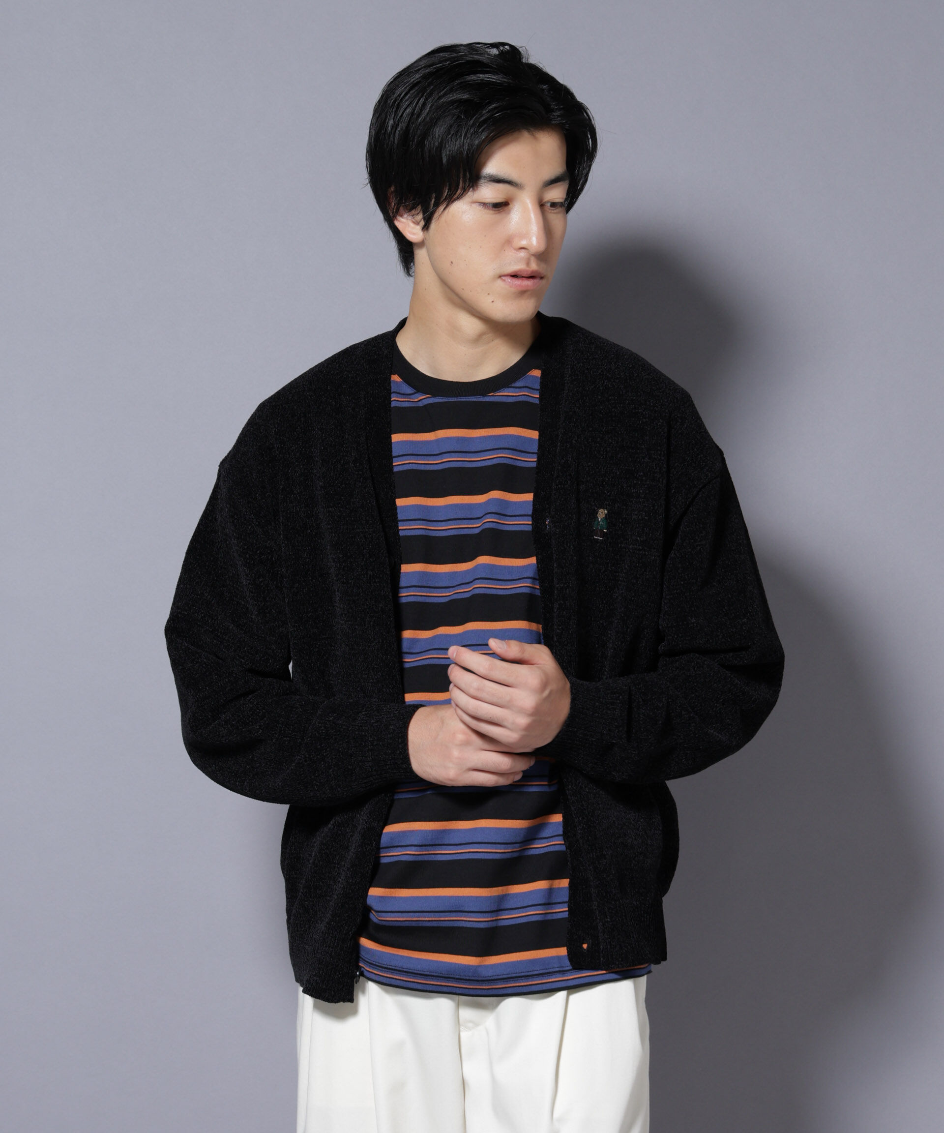 nano･universe「ナノベアモールニットカーディガン」|ニット・セーター|