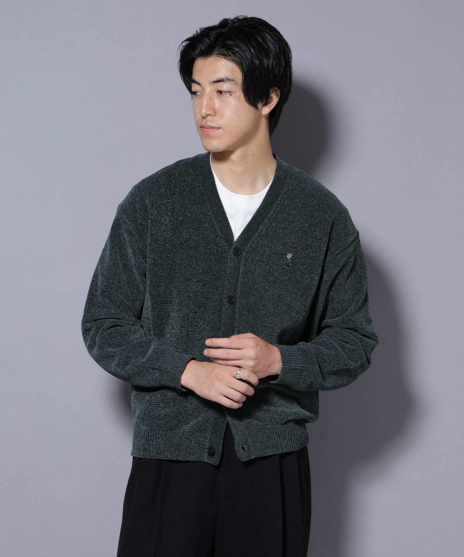 nano･universe「ナノベアモールニットカーディガン」|ニット・セーター|