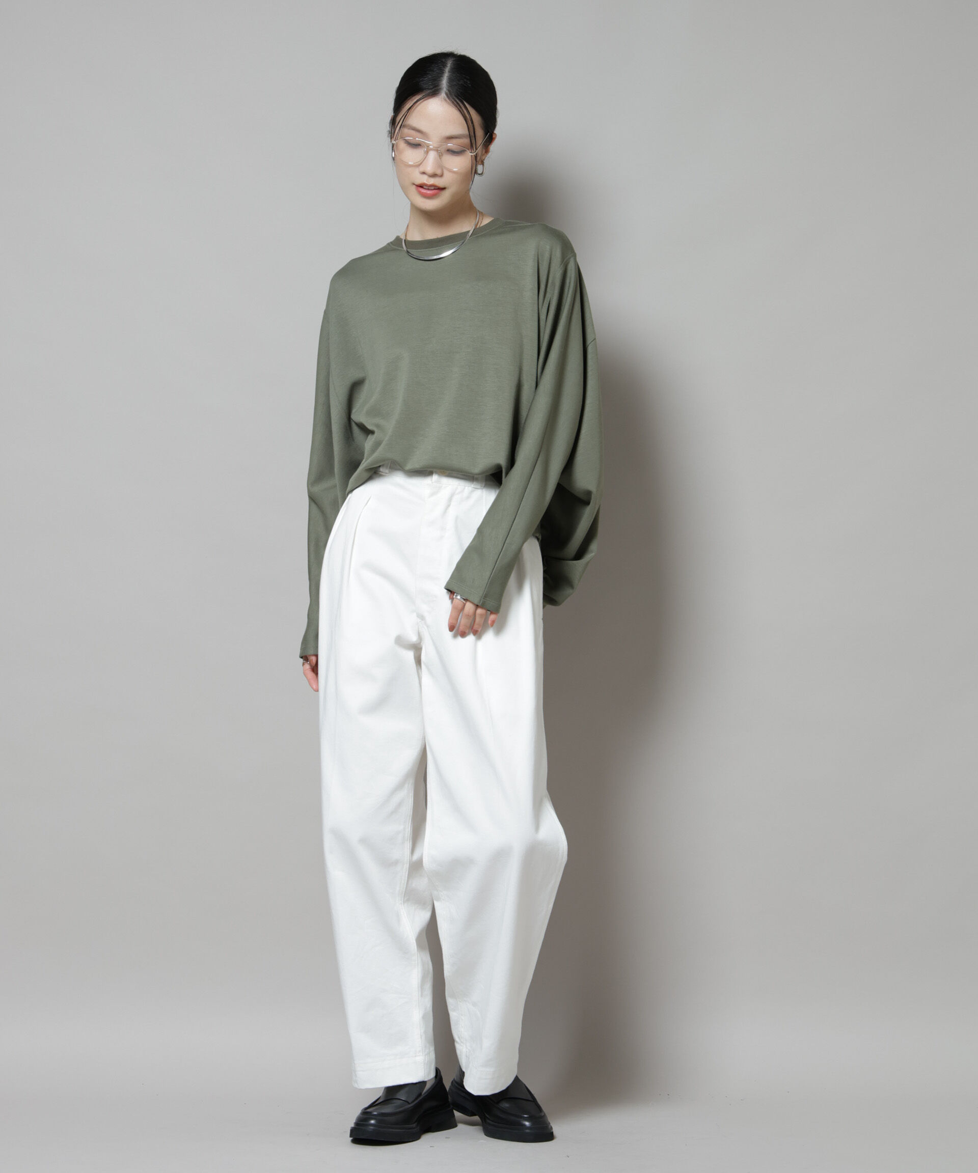 nano･universe「ドルマンスリーブバックドロストヘムカットプルオーバー」|Tシャツ・カットソー|