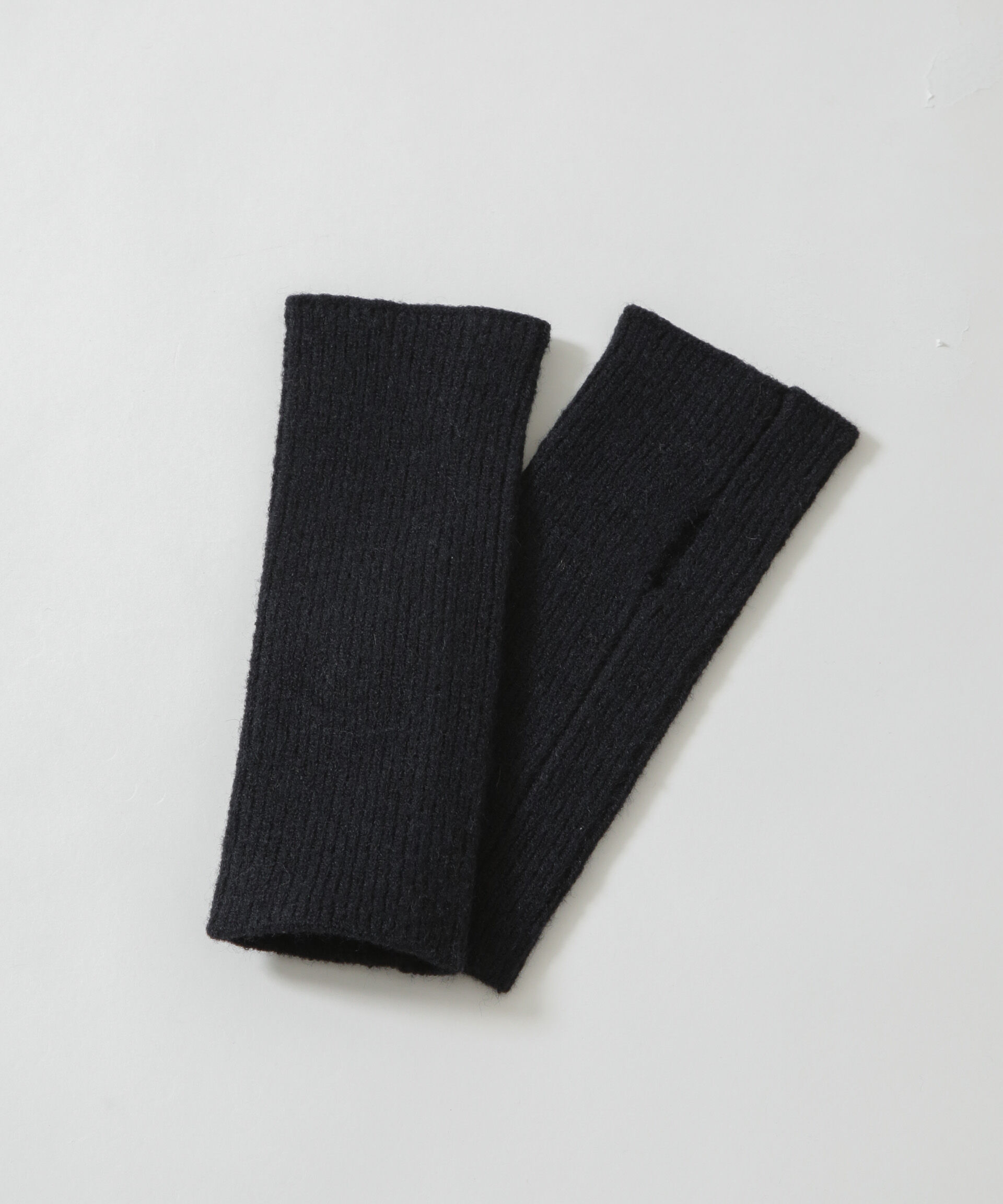 nano･universe「リブニットアームウォーマー」|手袋|