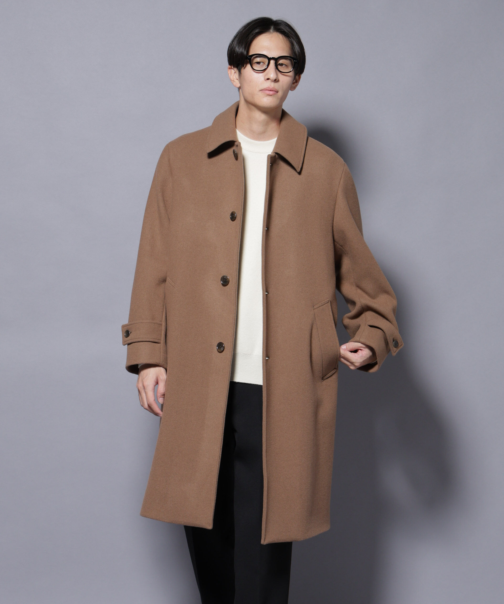 nano･universe「ウールカシミヤメルトンシングルコート」|その他|