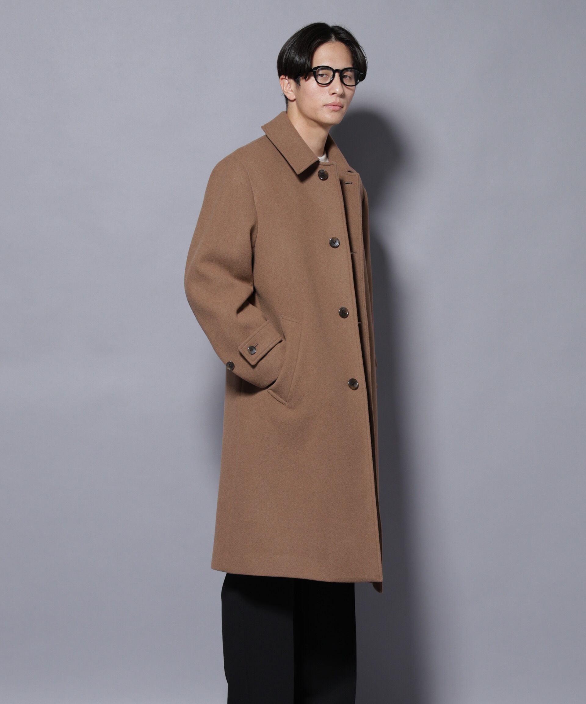nano･universe「ウールカシミヤメルトンシングルコート」|その他|