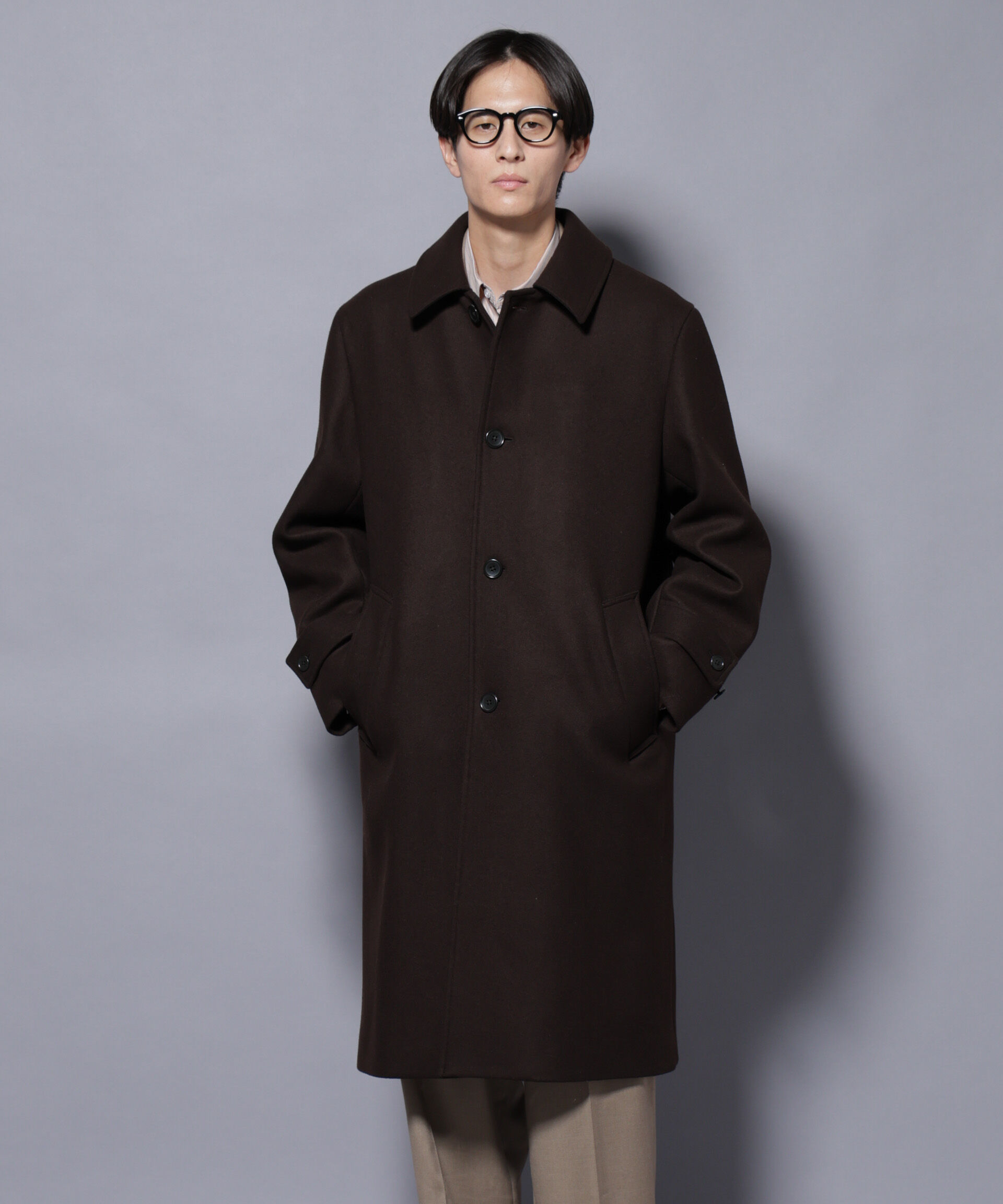 nano･universe「ウールカシミヤメルトンシングルコート」|その他|