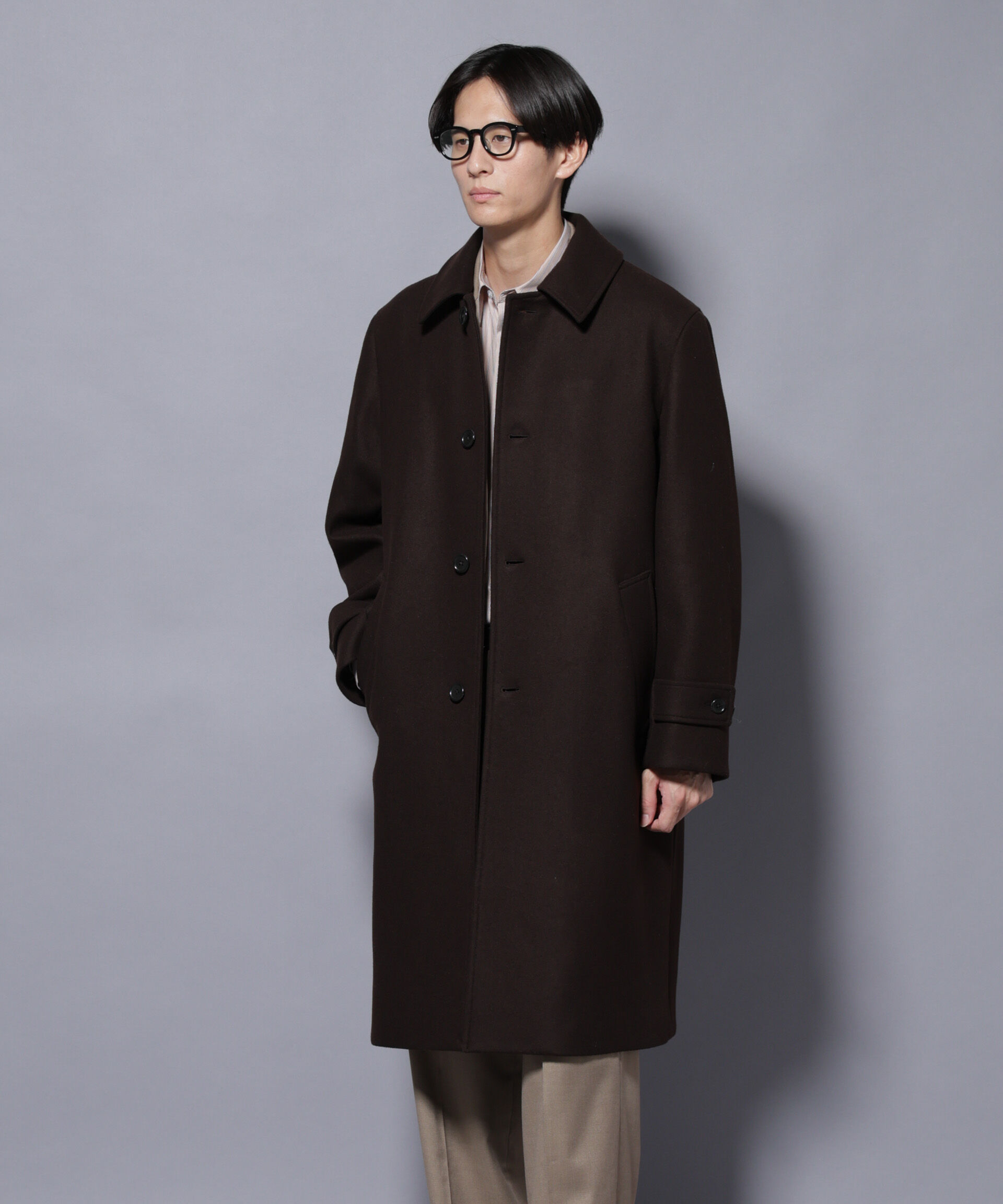 nano･universe「ウールカシミヤメルトンシングルコート」|その他|