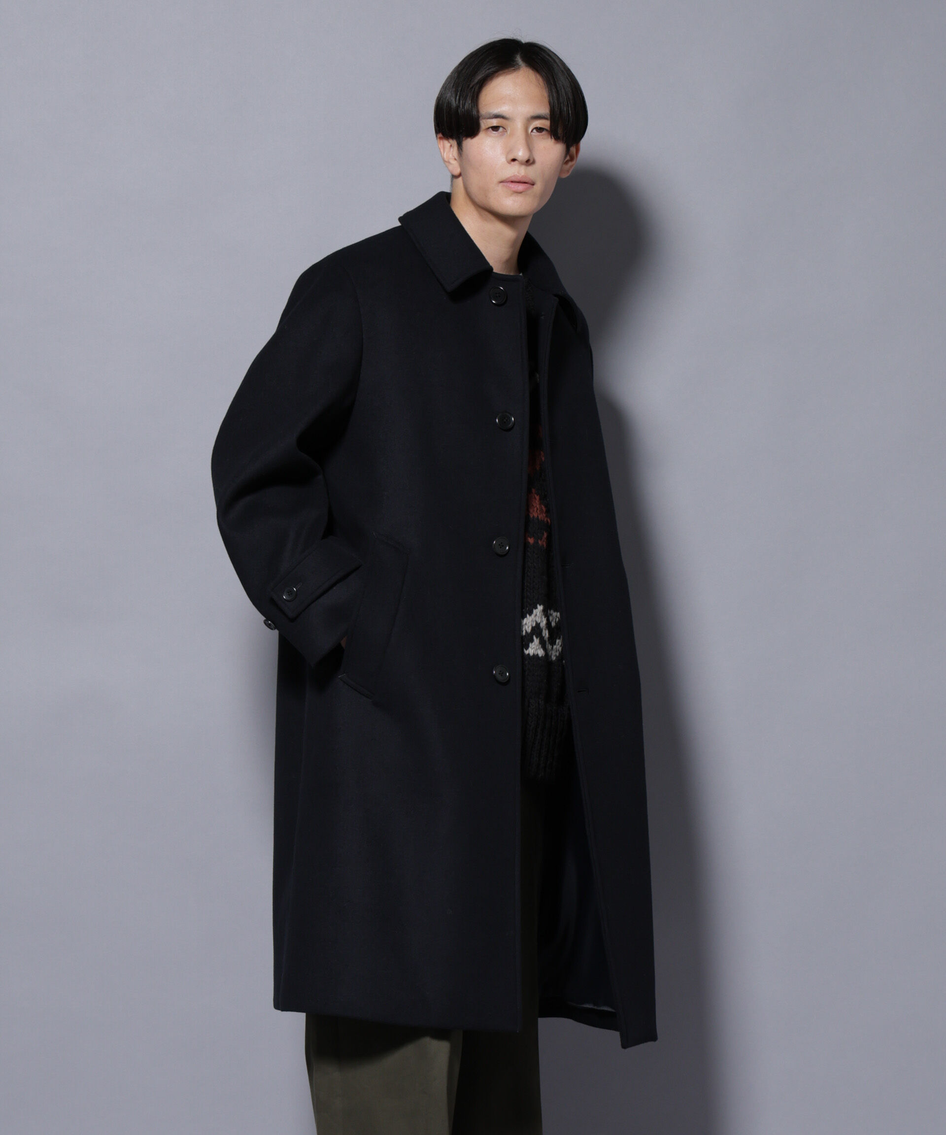 nano･universe「ウールカシミヤメルトンシングルコート」|その他|