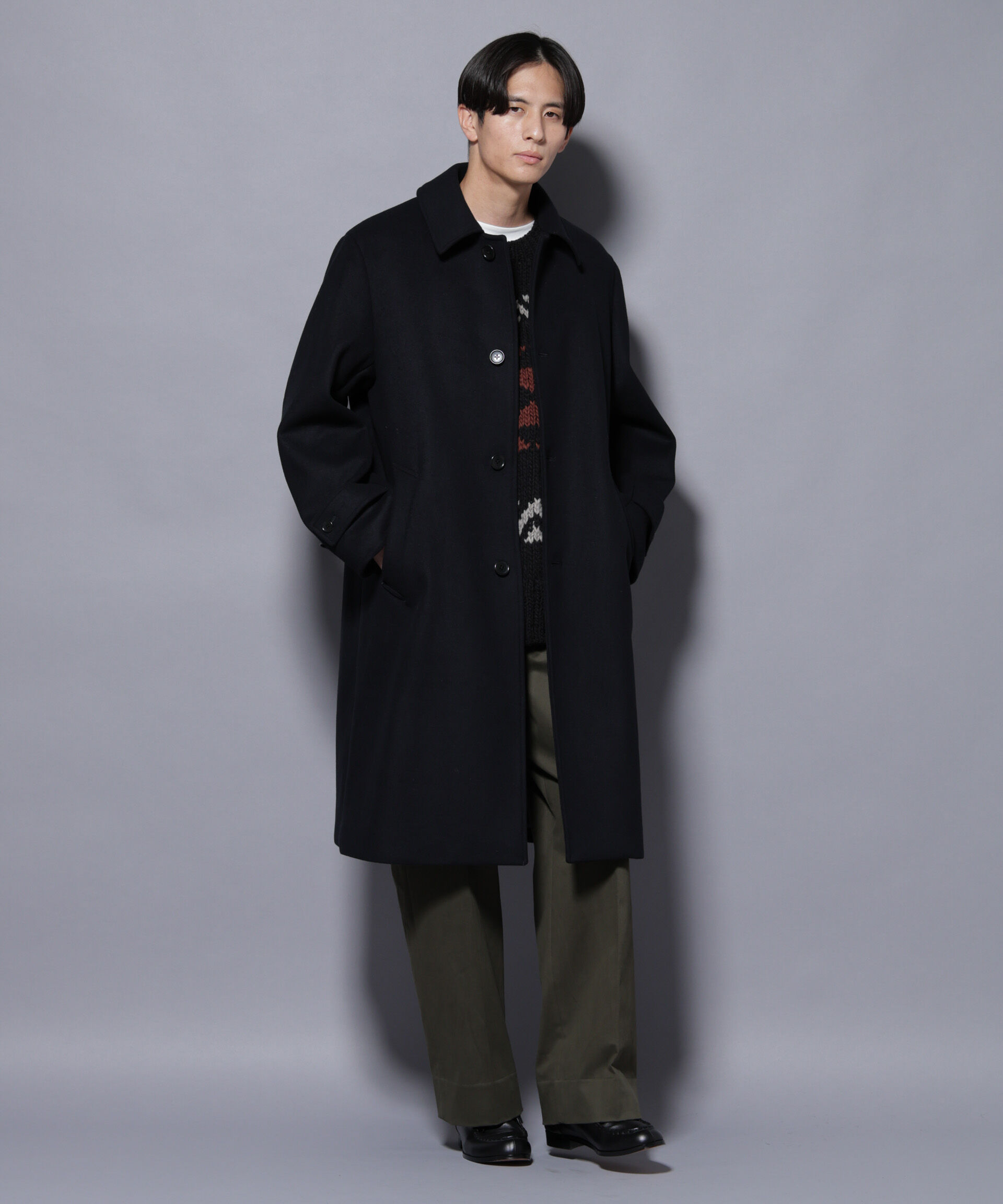 nano･universe「ウールカシミヤメルトンシングルコート」|その他|