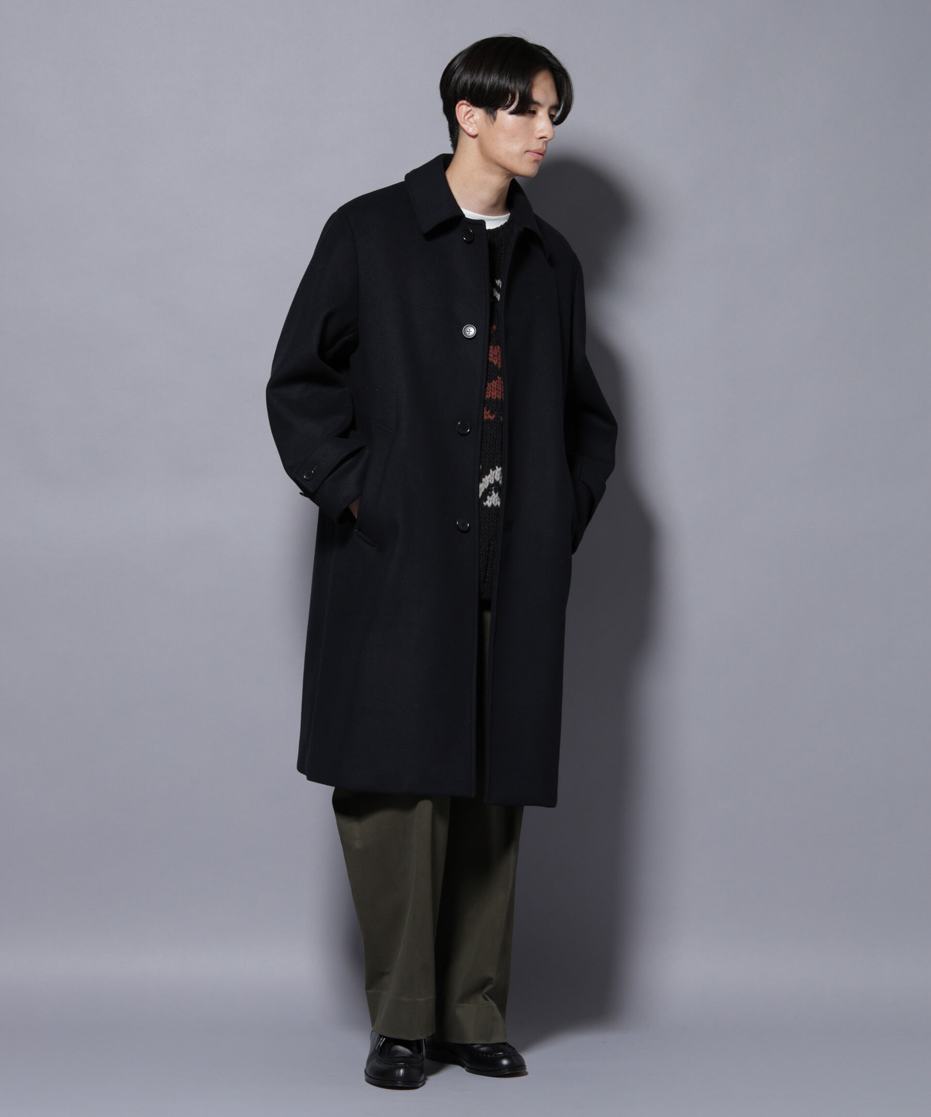 nano･universe「ウールカシミヤメルトンシングルコート」|その他|