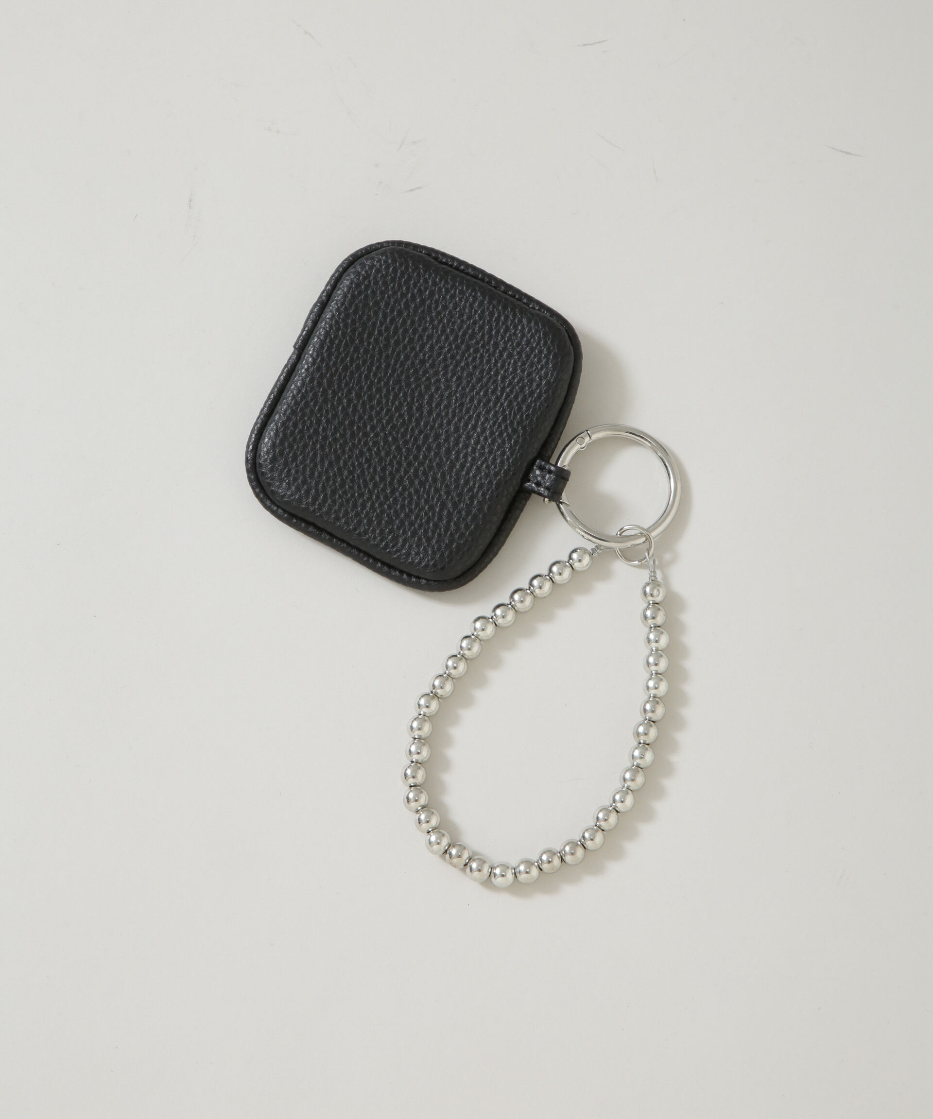 nano･universe「コインケース付きボールチェーンチャーム」|その他|ブラック