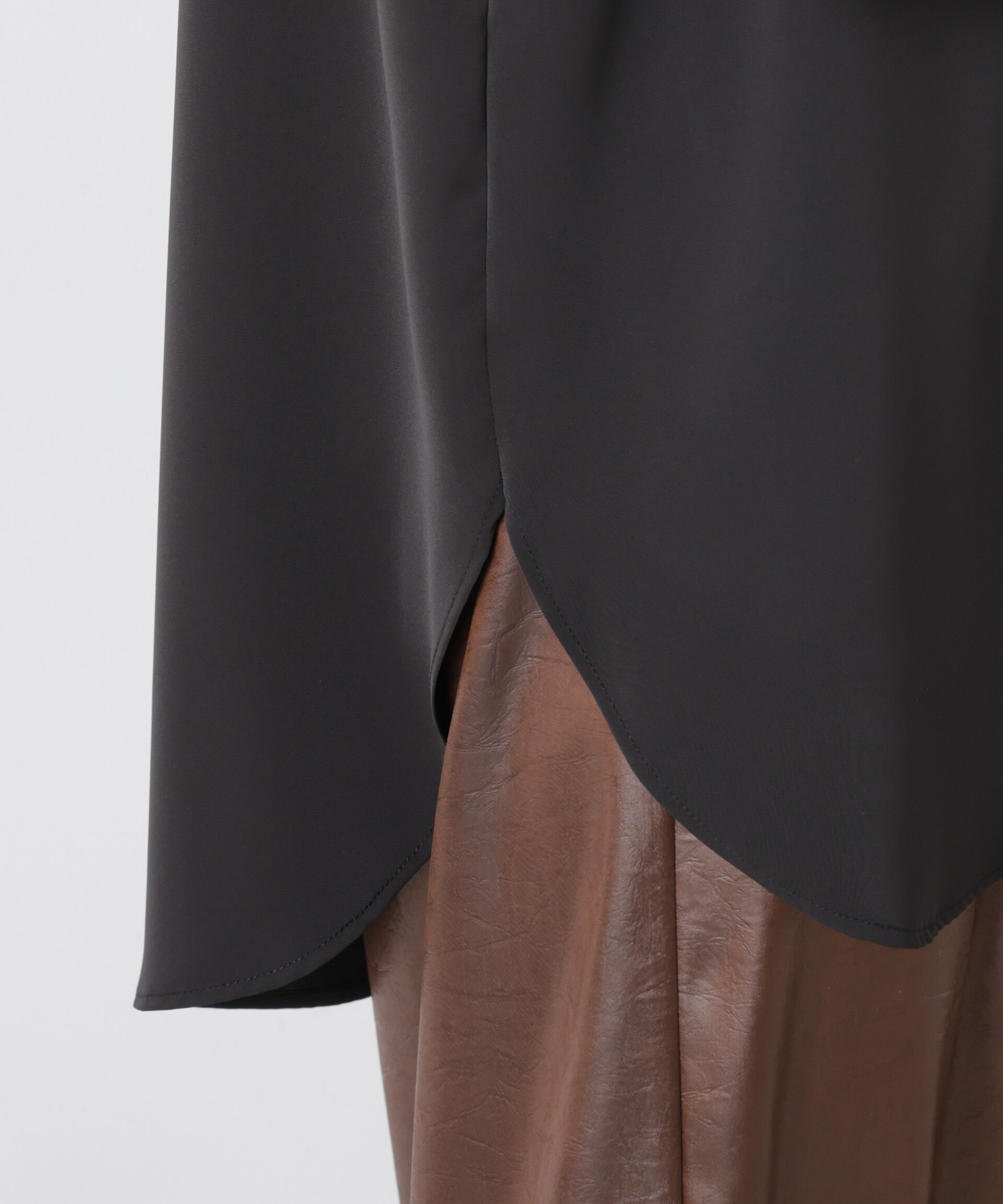 nano･universe「フリルカラーボータイブラウス」|シャツ・ブラウス|