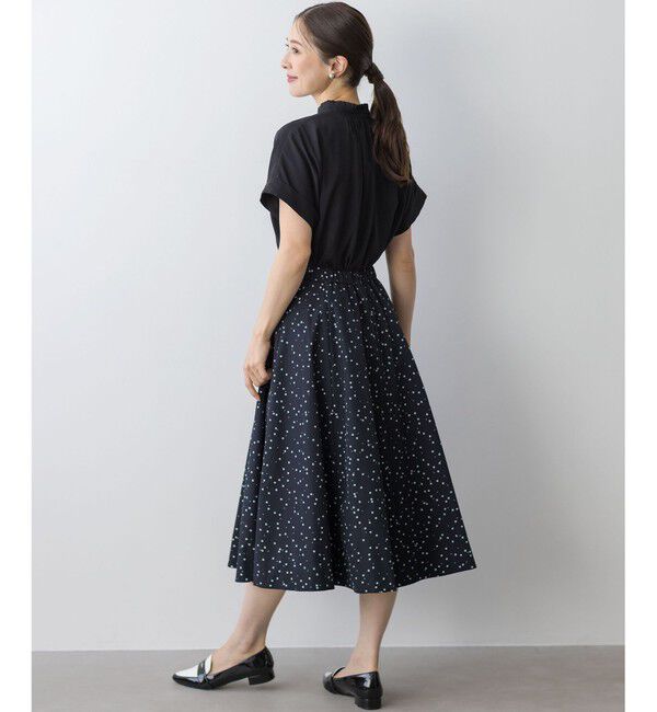 組曲「バウンディングシャーティング バンドカラーフリル ブラウス」|シャツ・ブラウス|