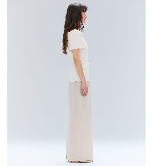 BEIGE,「【洗える】BRERA / オフショルダーストレッチリブニット」|ニット・セーター|