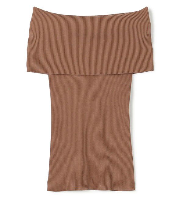 BEIGE,「【洗える】BRERA / オフショルダーストレッチリブニット」|ニット・セーター|