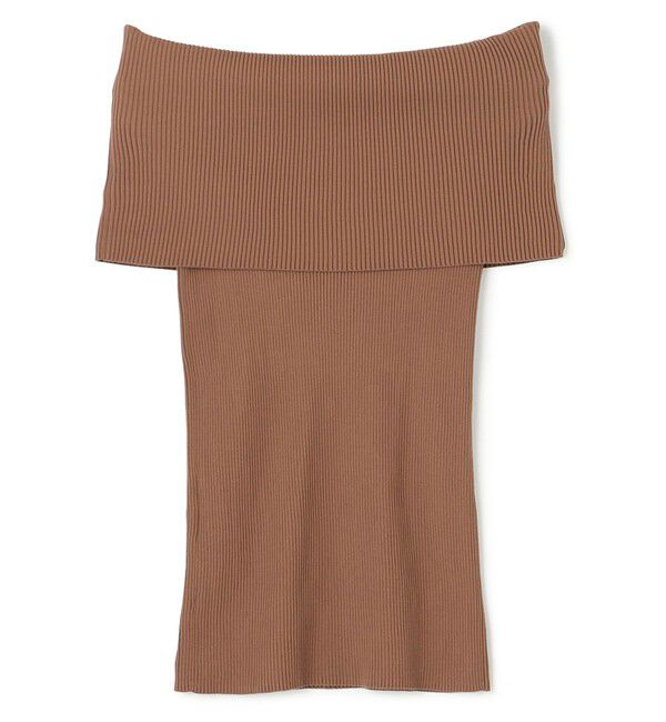 BEIGE,「【洗える】BRERA / オフショルダーストレッチリブニット」|ニット・セーター|