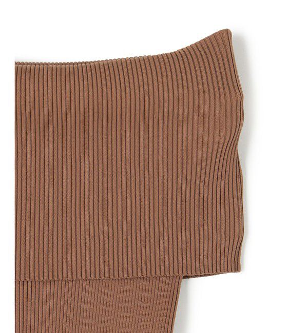 BEIGE,「【洗える】BRERA / オフショルダーストレッチリブニット」|ニット・セーター|