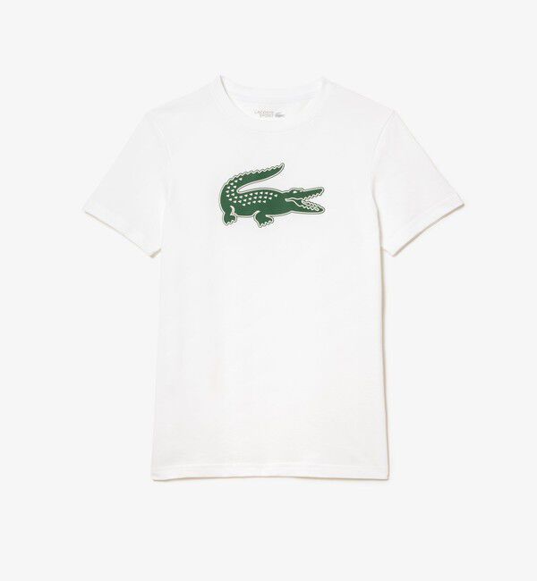 LACOSTE「コットンブレンドウルトラドライロゴプリント半袖Tシャツ」|Tシャツ・カットソー|