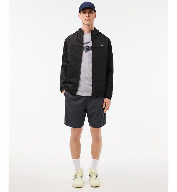 LACOSTE「コットンブレンドウルトラドライロゴプリント半袖Tシャツ」|Tシャツ・カットソー|